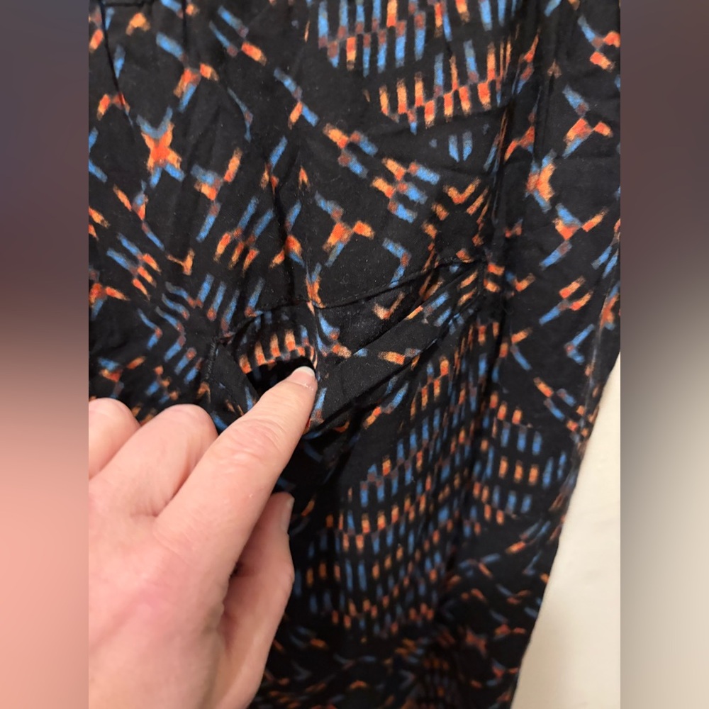 Free People‎ printed cropped pants Sz XS - Picture 3 of 7